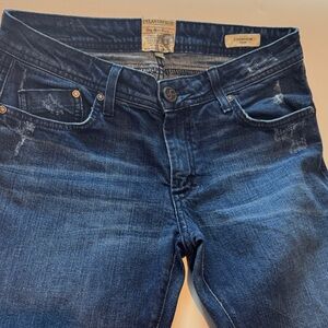 Dylan George Women’s Straight Leg Jeans in Dark Blue